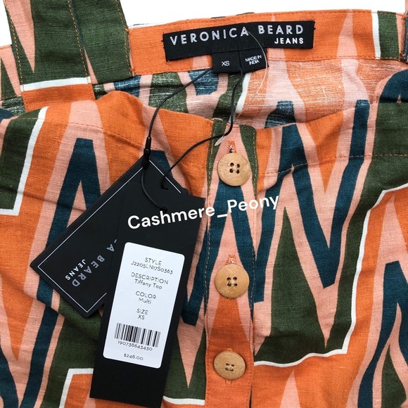 Veronica Beard Tiffany Square Neck Top - Picture 13 of 16